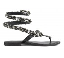 Acquistare Wrap up sandal with jewelled embroidery F08171824-0279